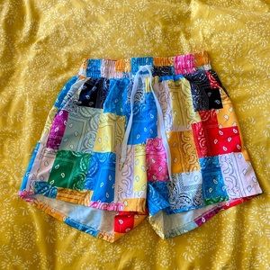 Multi-colored bandana style shorts!!
